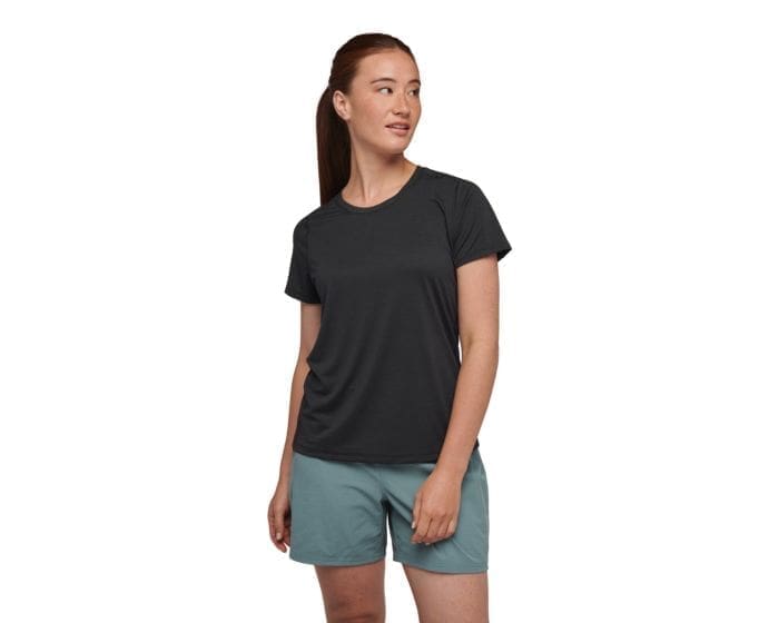 Black Diamond Lightwire SS Tech Tee - Dame - Str. XS - Sort