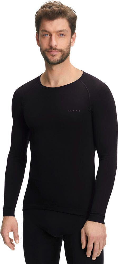 Falke Longsleeved Shirt Tight Warm Baselayer Herrer Tøj Sort M