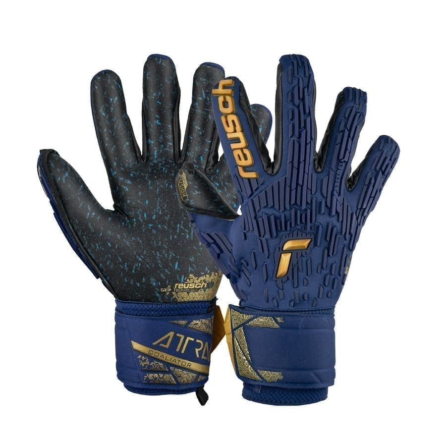 Reusch Målmandshandske Attrakt FreeGel Fusion Goaliator Night Spark - Blå/Guld/Sort