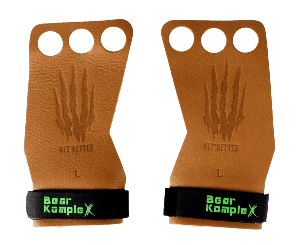 Bear KompleX Læder Grips Tan - 3 Hole str. L