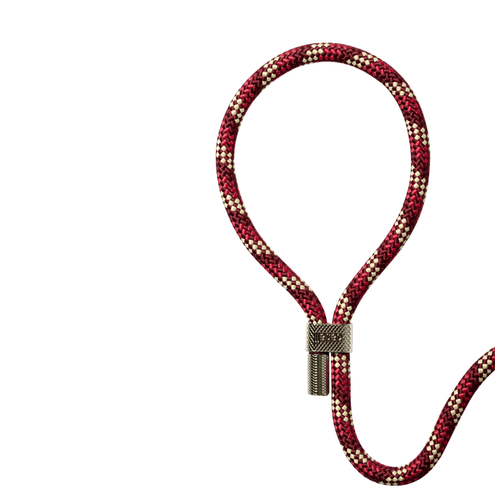 Casall Braided Yoga Carry Strap, Raspberry/Beige