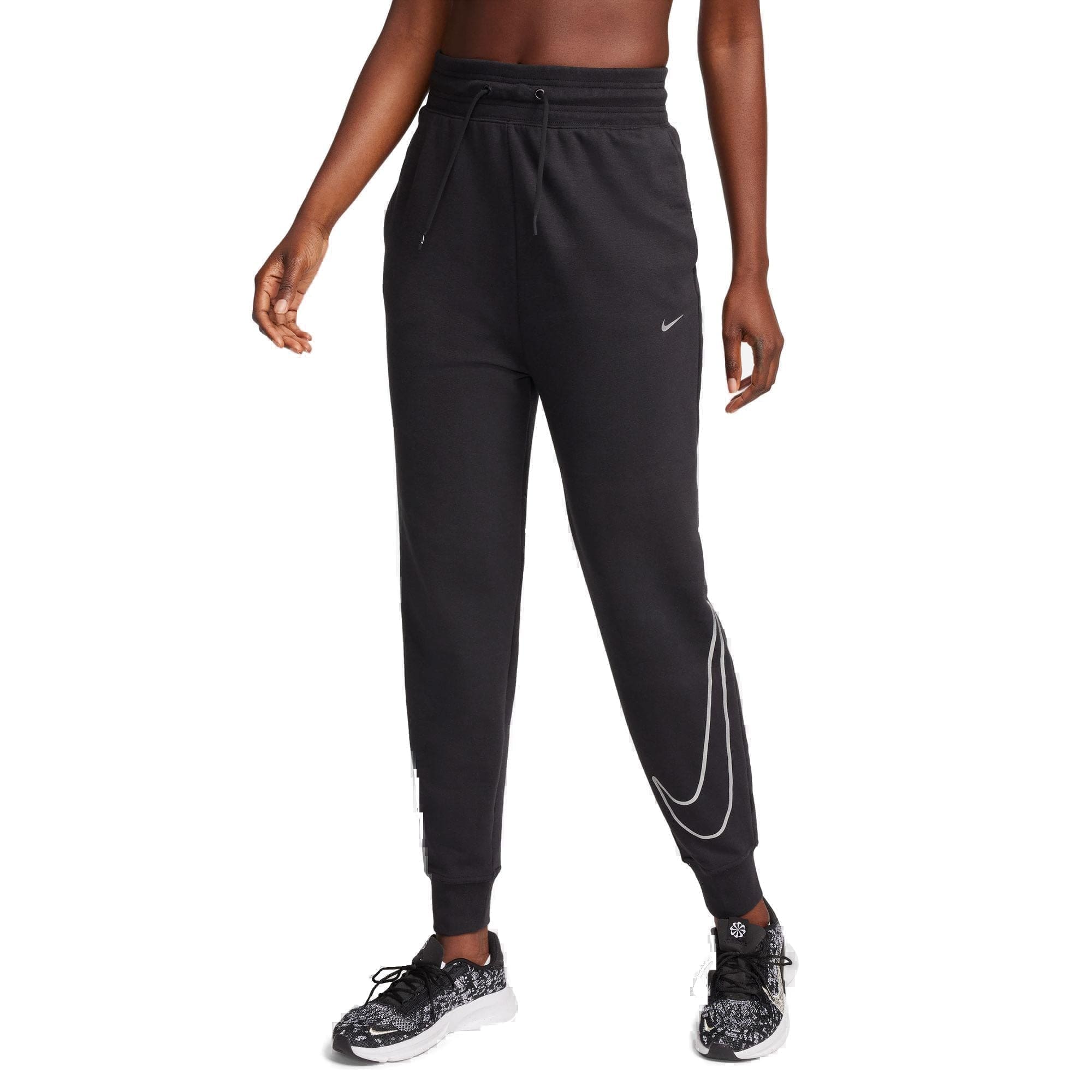 Nike Drifit One Highwaisted 7/8 Bukser Dame Sort