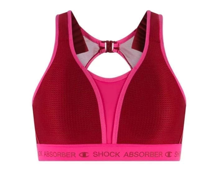 Shock Absorber Ultimate Run Bra Padded Str: 70B Sports BH Farve: Rød