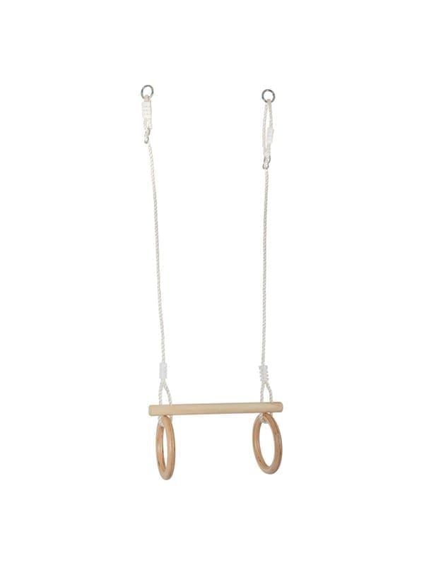 Foot - Wooden Trapeze with Gymnastic Rings