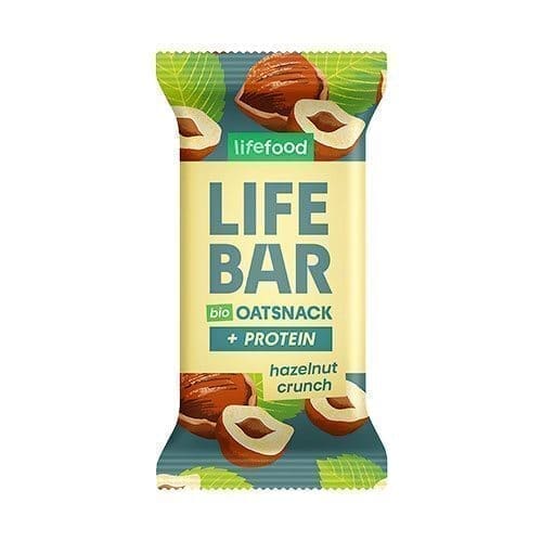 Lifefood Lifebar Havre Snack Protein Hazelnut Crunch Ø,g