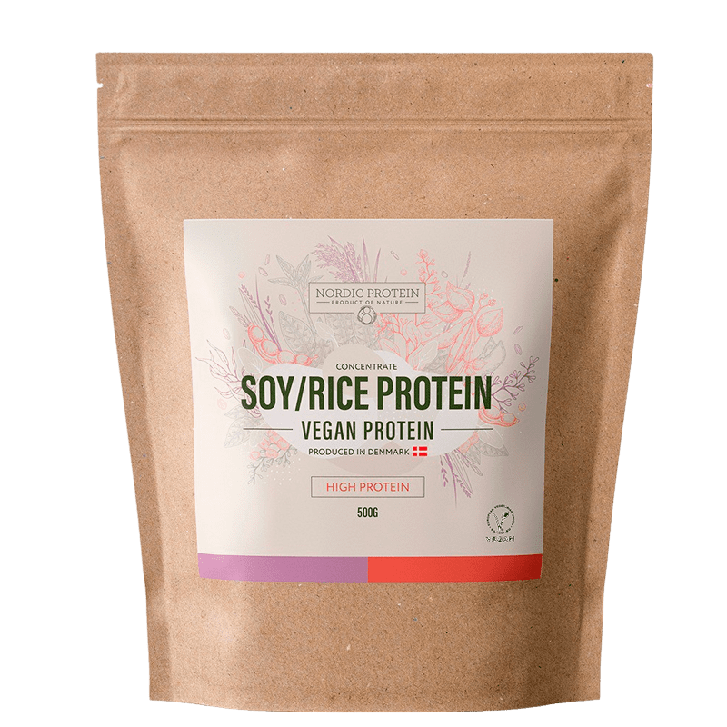 Nordic Protein Soja & Ris Protein Koncentrat (500 g)