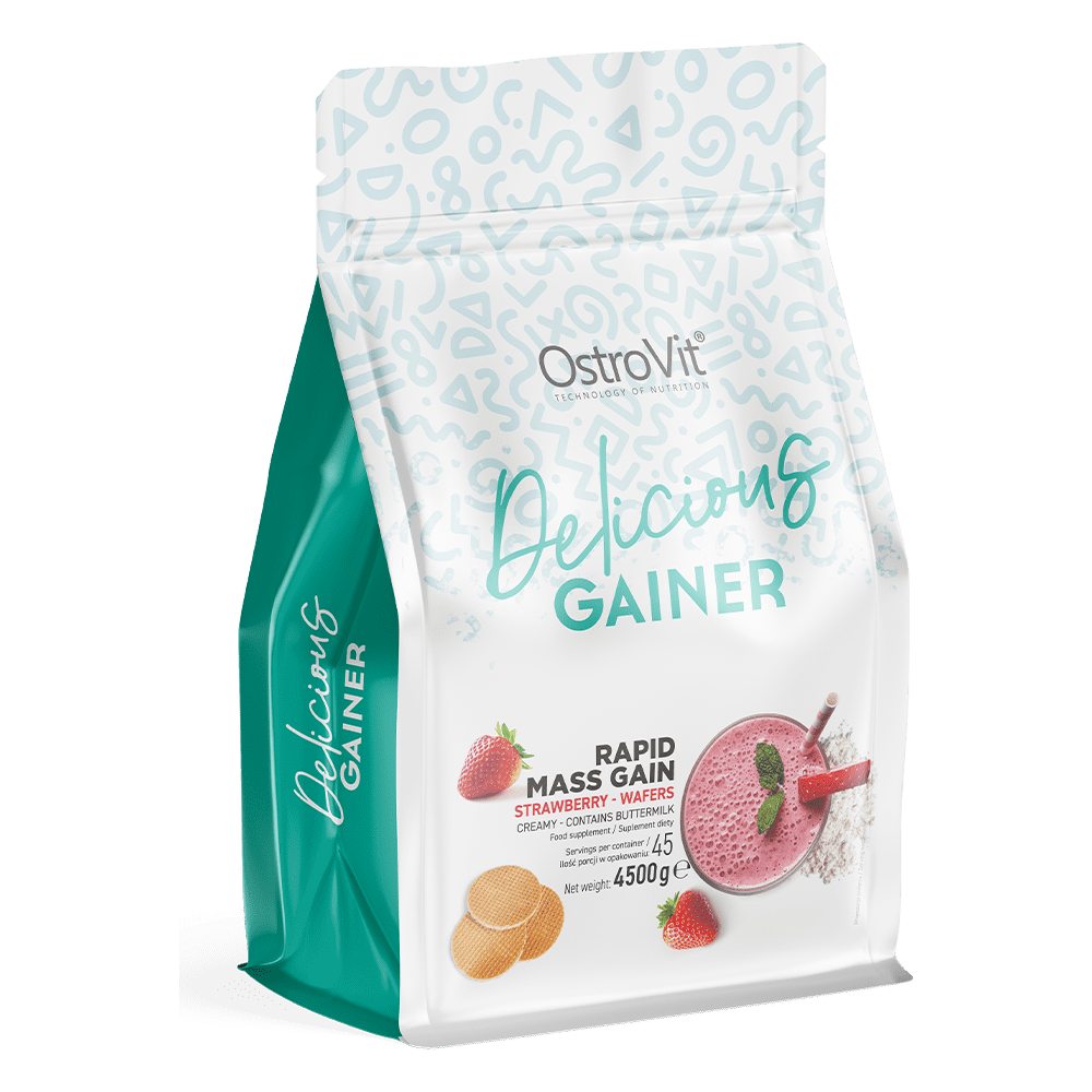 OstroVit Delicious Gainer00 g - Strawberry wafers