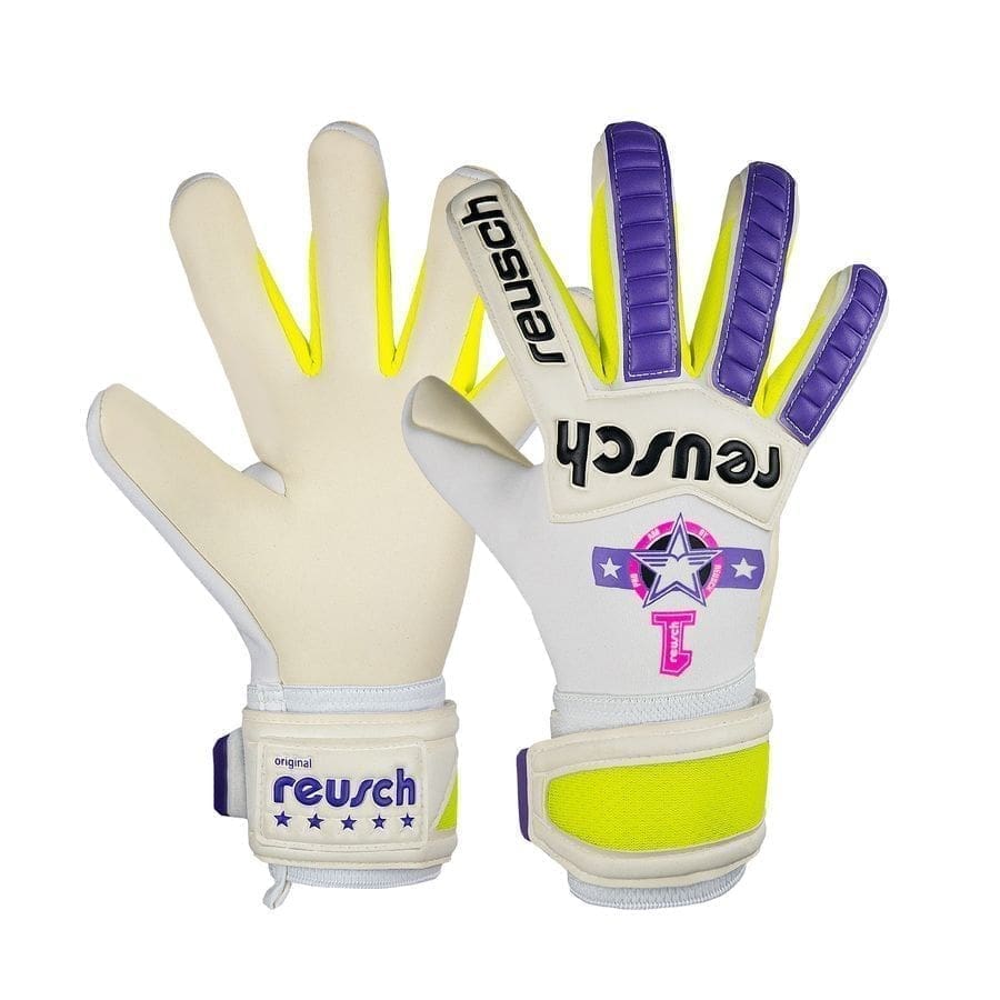 Reusch Målmandshandske Legacy Pro Am Gold X - Hvid/Lilla,9½