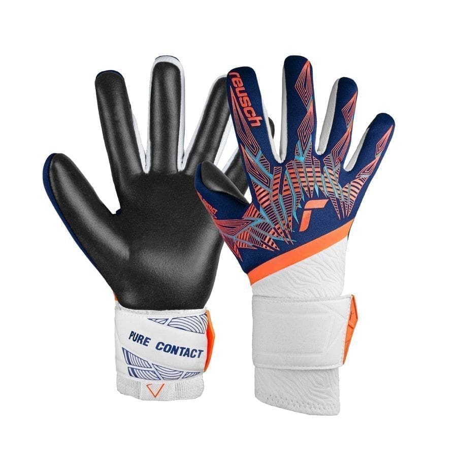 Reusch Målmandshandske Pure Contact Gold - Blå/Hvid/Orange/Sort