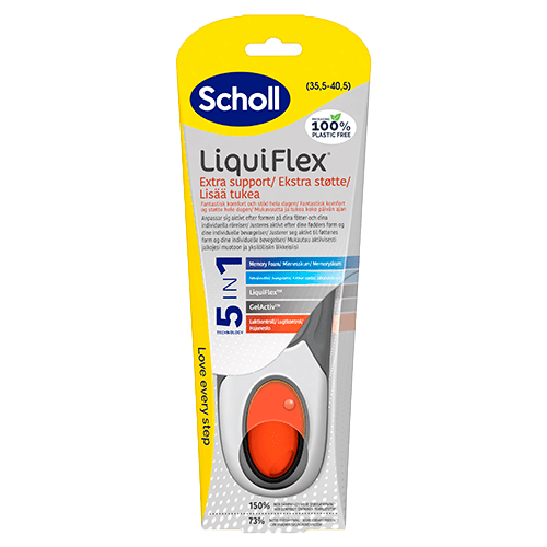 Scholl Insoles Liquiflex Extra Support Size(1 sæt)