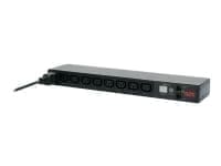 APC Switched Rack PDU - Strømfordelingsenhed (rackversion) - AC 208-230 V - Ethernet, RS-232 - input: IEC 60320 C20 - output-stikforbindelser: 8 (power IEC 60320 C13) - 1U - 2.4ledning - for P/N: TL1000RMI2UC, X1000C, X1500RM2UC, X1500RM2UCNC, X750C, X750CNC