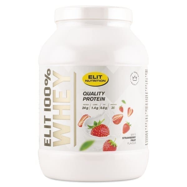 ELIT 100% Whey, Strawberry Fruit, 900 g