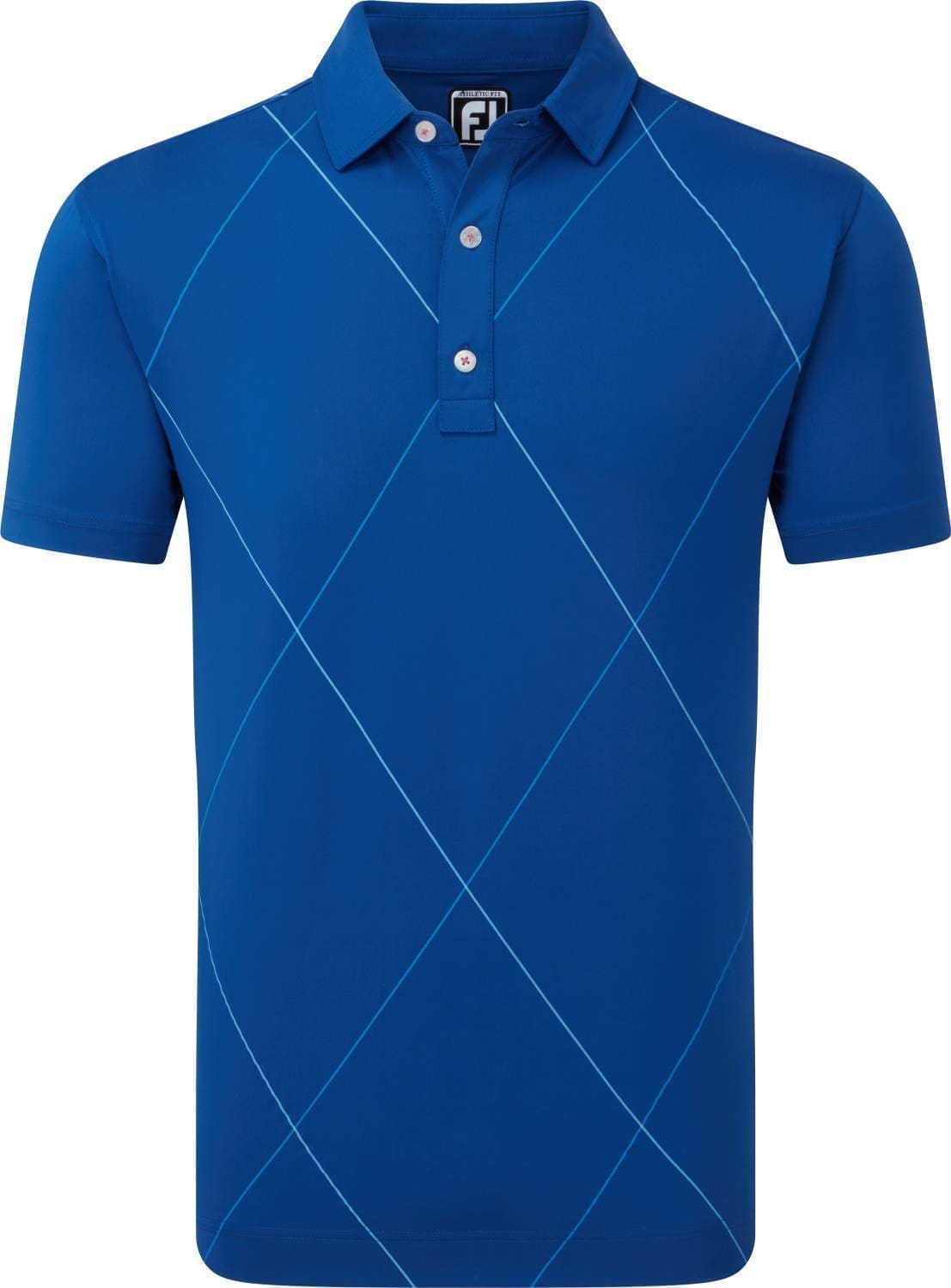 Footjoy Raker Print Lisle Herre Poloshirt