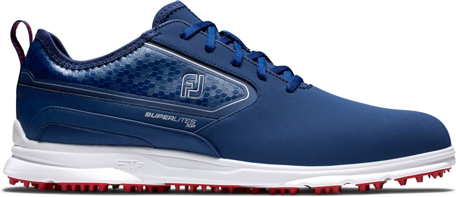 Footjoy Superlites XP (2022) Vandtætte Herre Golfsko Uden Spikes - Navy/Red -39 Normal