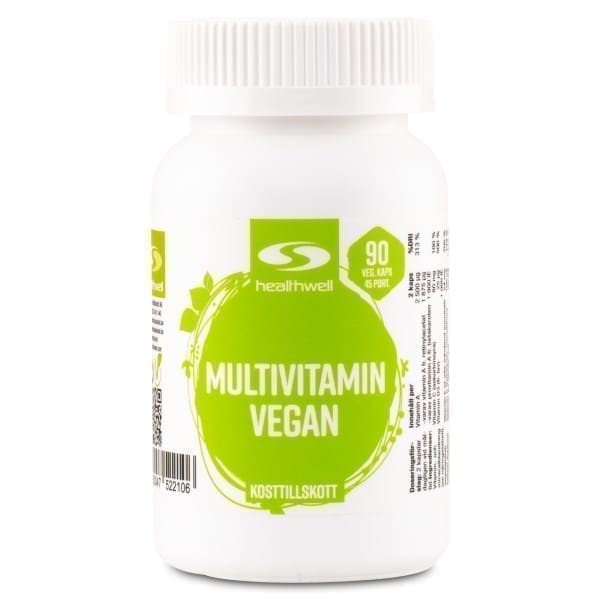 Healthwell Multivitamin Vegan, 90 kapsler