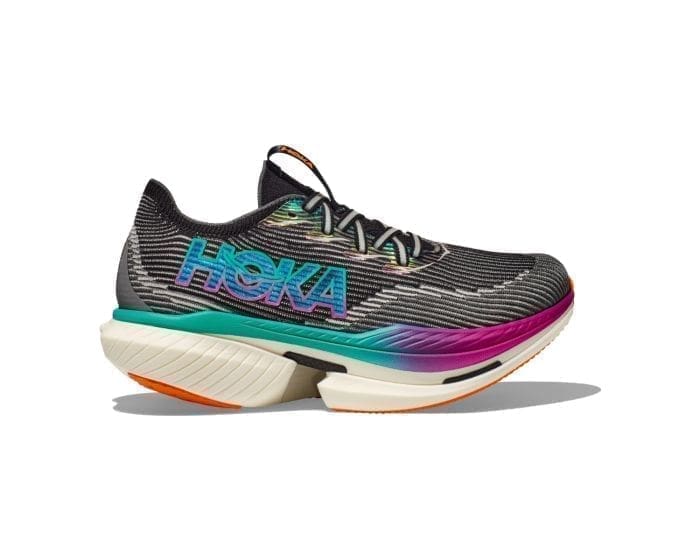 Hoka Cielo X1 Str:⅔ (Unisex) Sort - Hurtig Race-day Løbesko med Carbonplade i Mellemsålen | Fri fragt