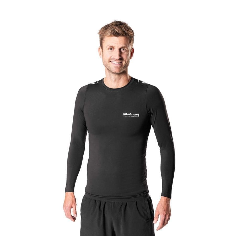 Liiteguard Baselayer Top Spine-tech - Sort,