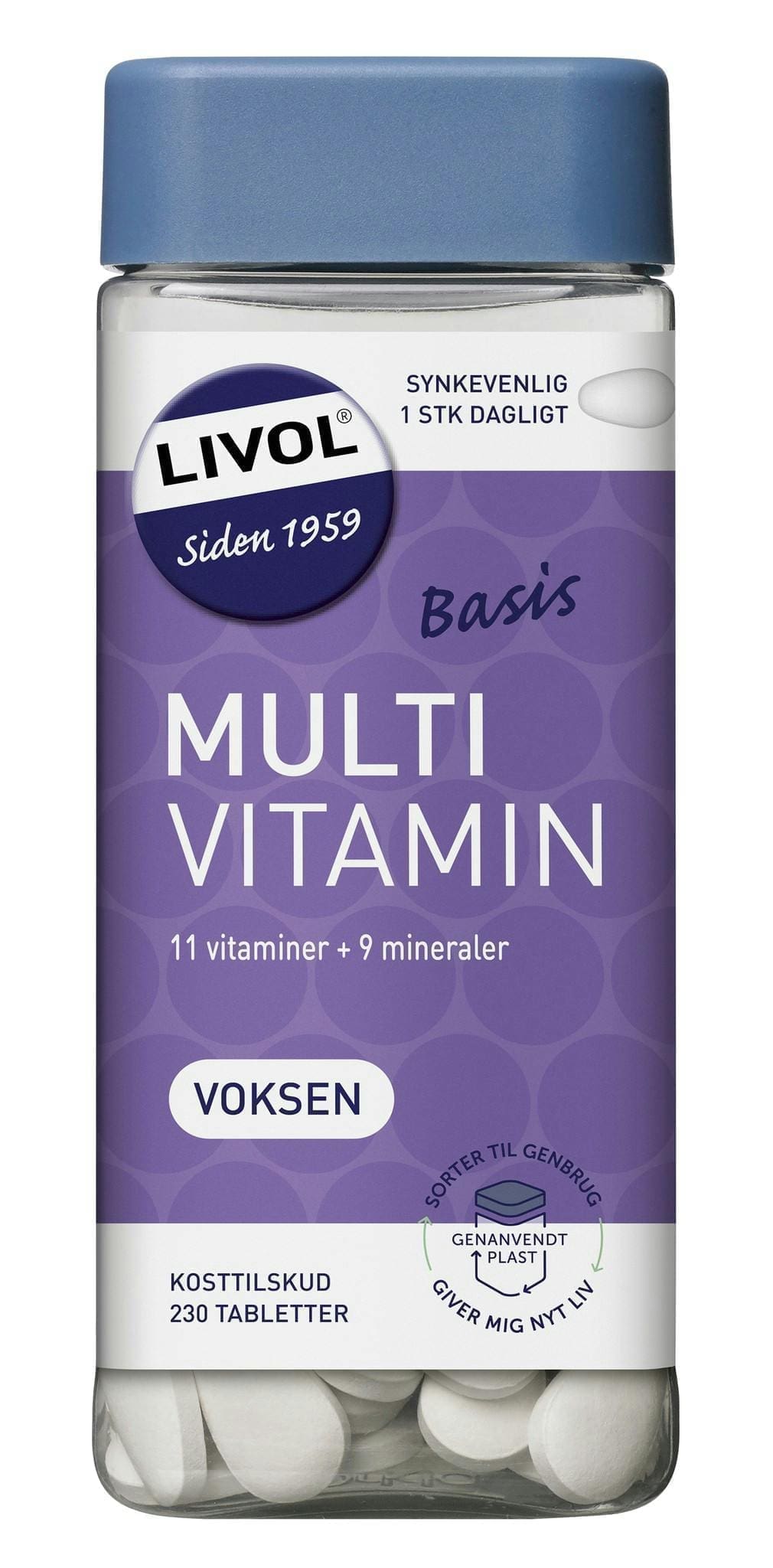 Livol Multi Basis Voksen med Magnesium 230 stk