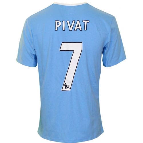 Manchester city home jersey 2011/12 - pivat 7-M-L |