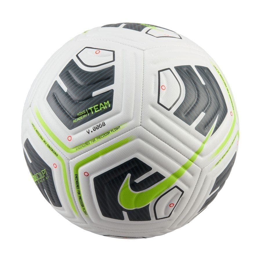 Nike Fodbold Academy Team - Hvid/sort/neon,Ball SZ. 3