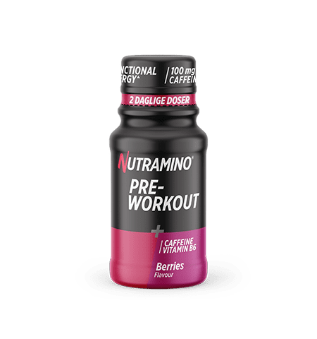 Nutramino Pre-Workout shot 60ml Berries KORT DATO MHT 09-2024