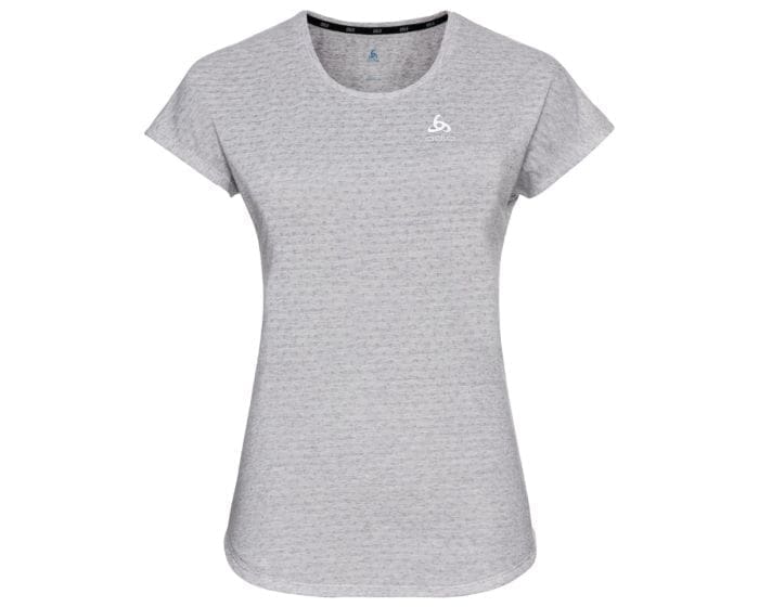 Odlo T-shirt Short Sleeve Crew Neck Run Easy Grå - Løbe T-shirts - Løbetrøjer med reflekser