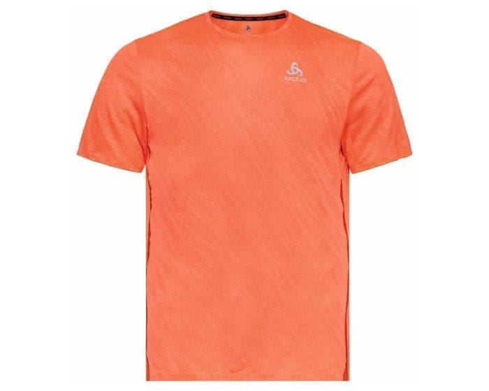 Odlo T-shirt Short Sleeve Crew neck Zeroweight Orange - Løbe T-shirts - Løbetrøjer med reflekser