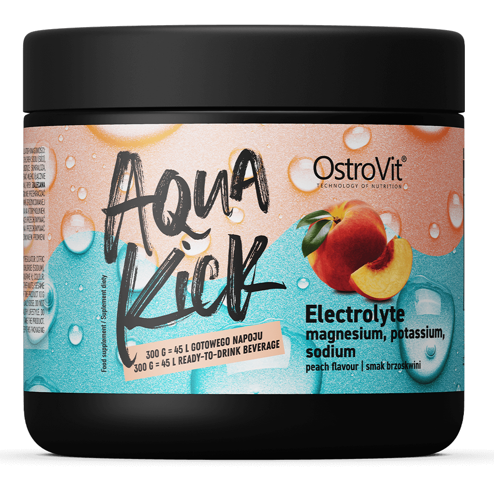 Ostrovit Aqua Kick Electrolyte PEACH 300 g