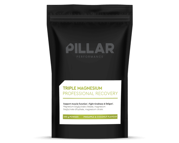 Pillarperformance Triple Magnesium Professional Recovery Powder Pineapple/coconut Pouch (200g) Hvid - Vitaminer og Mineraler