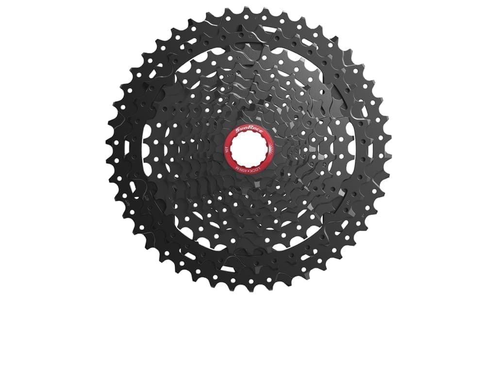 Sunrace CX9X - Kassette 11 gear - 10-46 tands - MTB - Til Sram XD - Sort