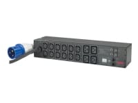 APC Metered Rack PDU AP7822B - Strømfordelingsenhed (rackversion) - AC 200/208/230 V - input: IEC 60309A - output-stikforbindelser: 16 (power IEC 60320 C13, IEC 60320 C19) - 2U - 3.66ledning - for P/N: SCL400RMJ1U, SCL500RMI1UC, SCL500RMI1UNC, TL1000RMI2UC, TL750RMI2UC