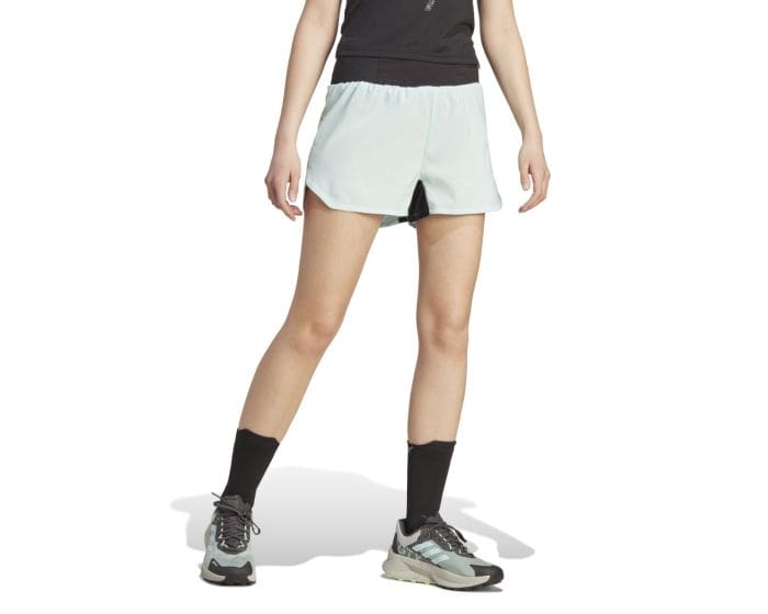 Adidas AGR Terrex 3" Dame Shorts - , Åndbare & Bæredygtige, Blå - Perfekte til Løb