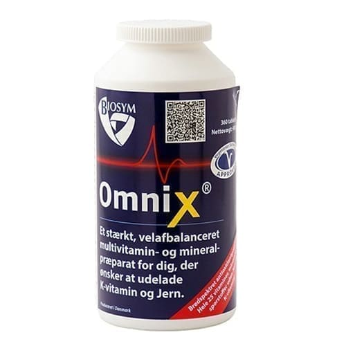 BioSym OmniX u. jern og k-vitamin0 tabl. DATOVARE 10/2024