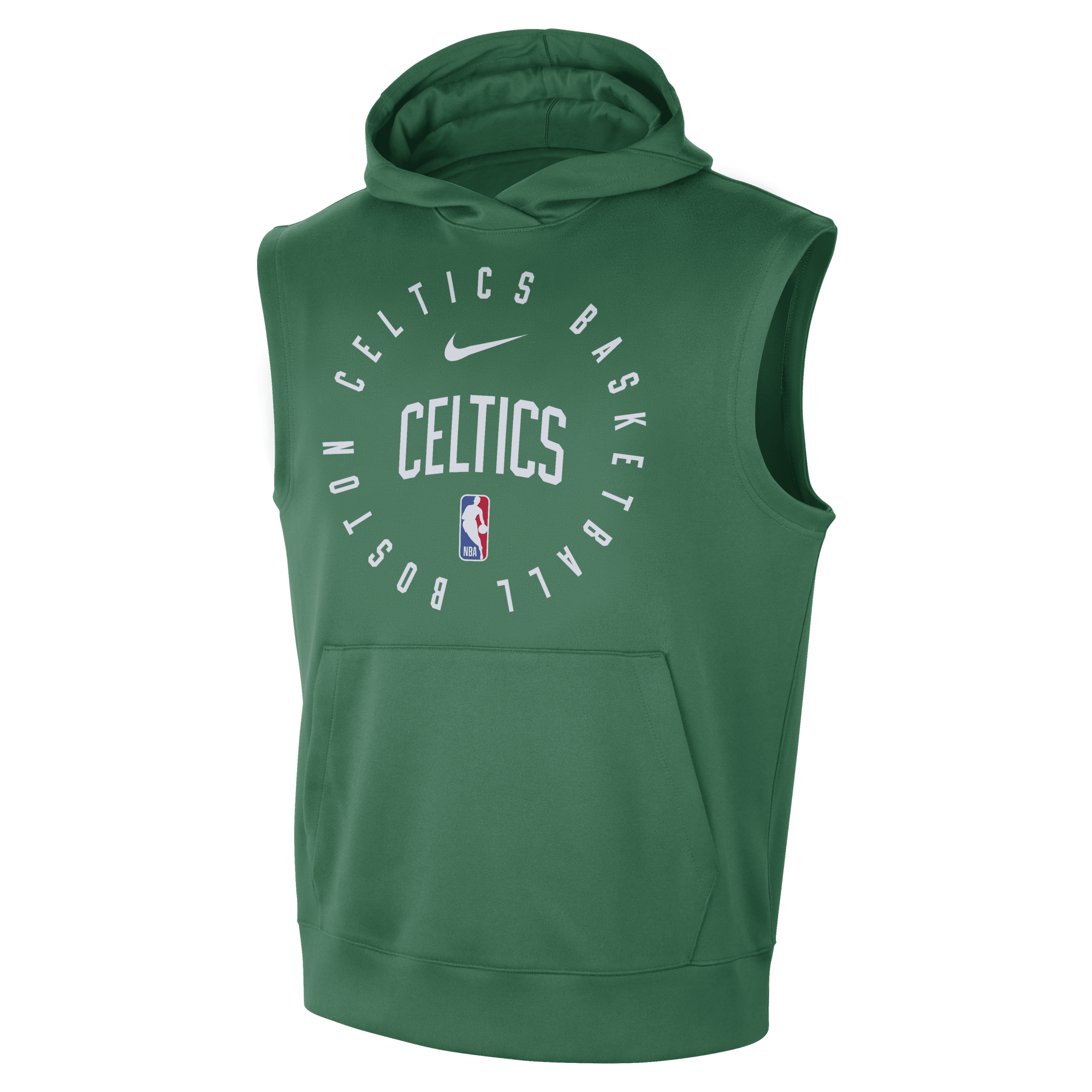 Boston Celtics Spotlight Nike Dri-FIT NBA-hættetrøje uden ærmer til mænd - grøn