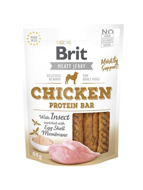 Brit Jerky Chicken Protein Bar 80g