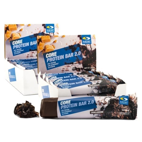 Core Protein Bar 2.0, Chokoladebombe, 24-pak