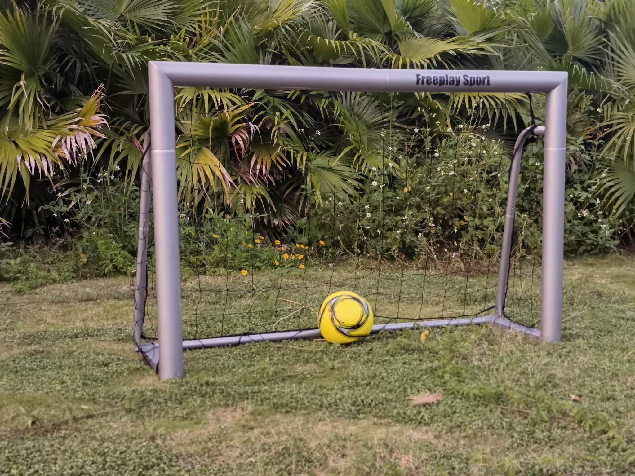 ELITE PRO 150 x 100 - Super Stærkt Fodboldmål i Galvaniseret STÅL & GRÅ pulverlak - HURTIG LEVERING