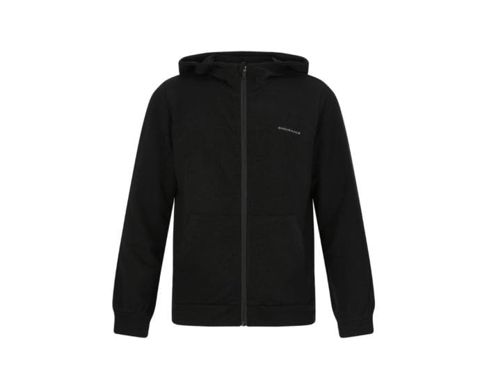 Endurance Grovent Full Zip Hoody Sort - Trøjer 116(6ÅR) Junior