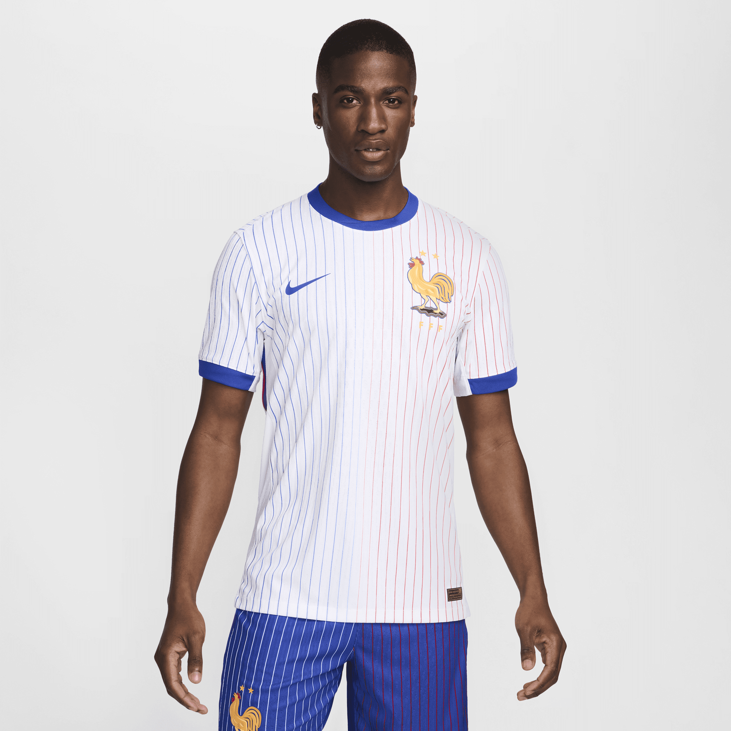 FFF 2024/25 Match Away Nike Dri-FIT ADV Authentic-fodboldtrøje til mænd (herrehold) - hvid