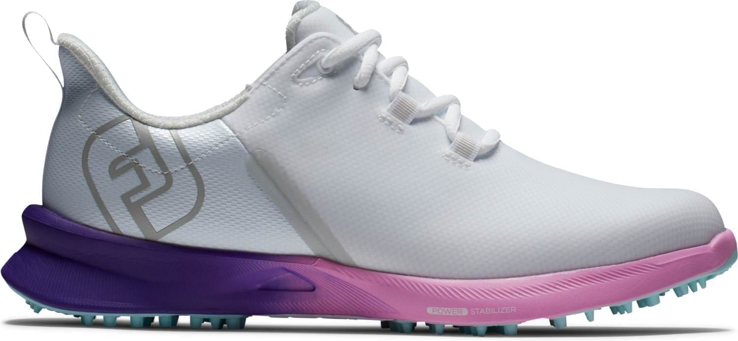 Footjoy Fuel Sport Vandtætte Dame Golfsko Uden Spikes - White/Purple/Pink -38 1/2 Normal