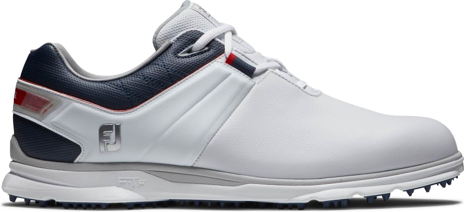 Footjoy Pro SL (2022) Vandtætte Herre Golfsko Uden Spikes - White/Navy/Red -40 Normal