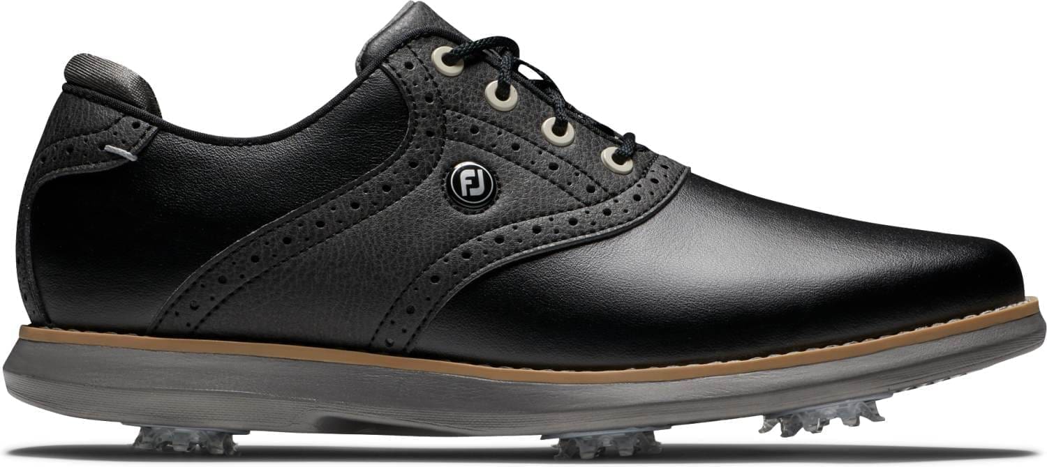 Footjoy Traditions Vandtætte Dame Golfsko Med Spikes - Black -38 Normal