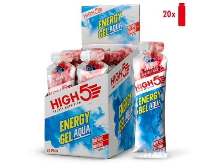 High5 Energy Gel Aqua Berry - Box 20x66g Hvid - Energi-gels One Size Unisex