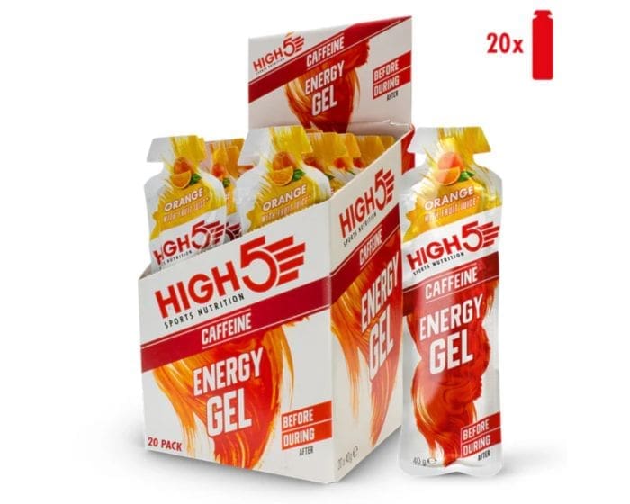 High5 Energy Gel Caffeine Orange - Box 20x40g Hvid - Energi-gels One Size Unisex