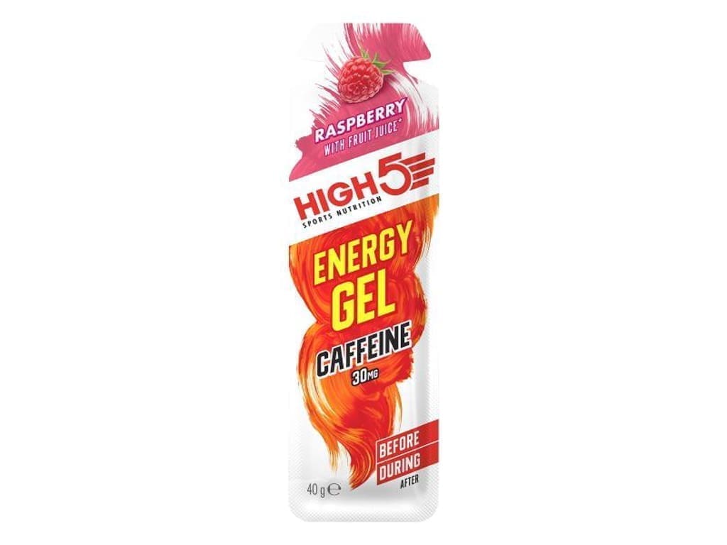 High5 EnergyGel+ - Hindbær gram - 30mg koffein