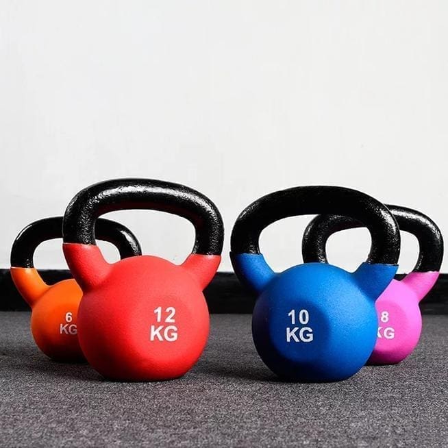 Kettlebells med Vinyl 2-12 kg. PAKKETILBUD