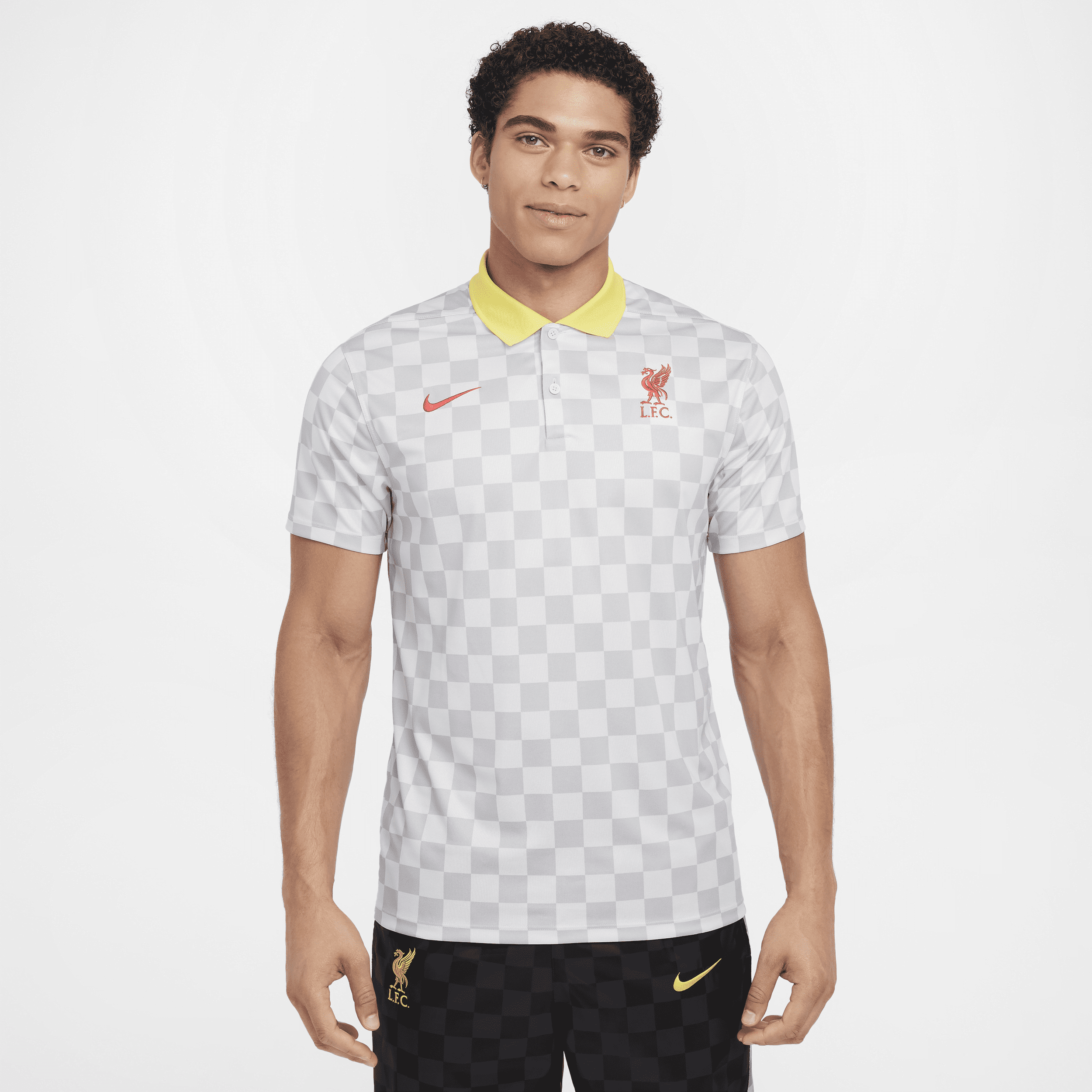 Liverpool FC Victory Third Nike Dri-FIT-fodboldpolotrøje til mænd - grå