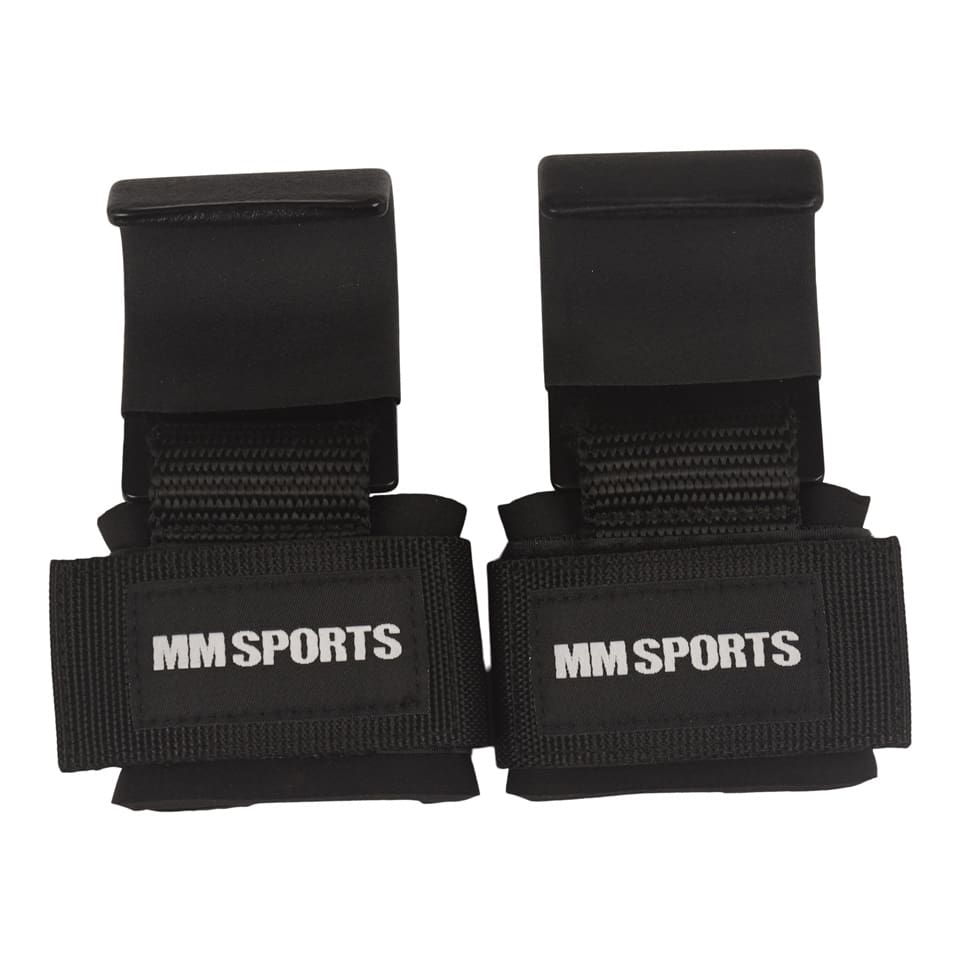 MM Sports Lifting Hooks - Black