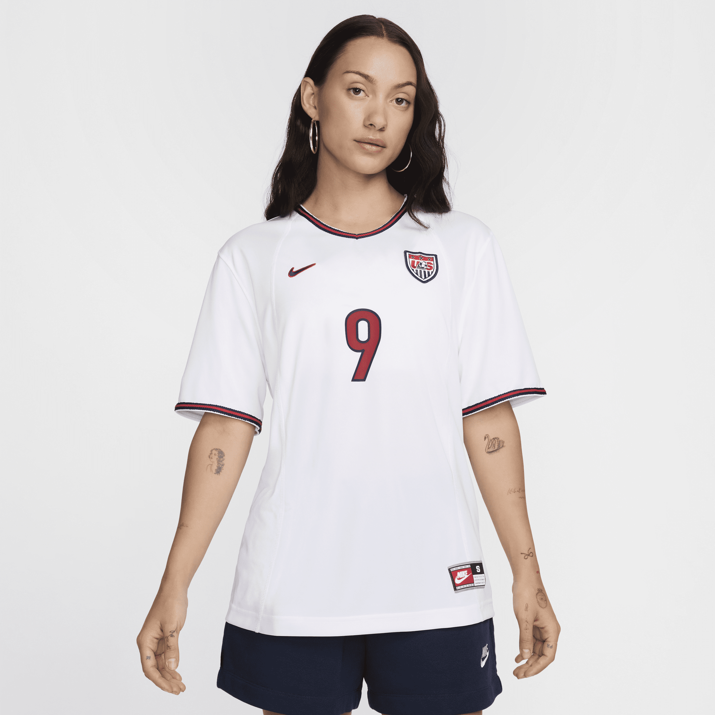 Mia Hamm USWNT 1999 Reissue Nike Football Replica-spillertrøje til kvinder - hvid