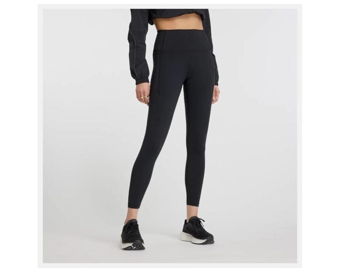 New Balance Harmony Pocket High Rise Legging - Komfortable Løbetights til Kvinder